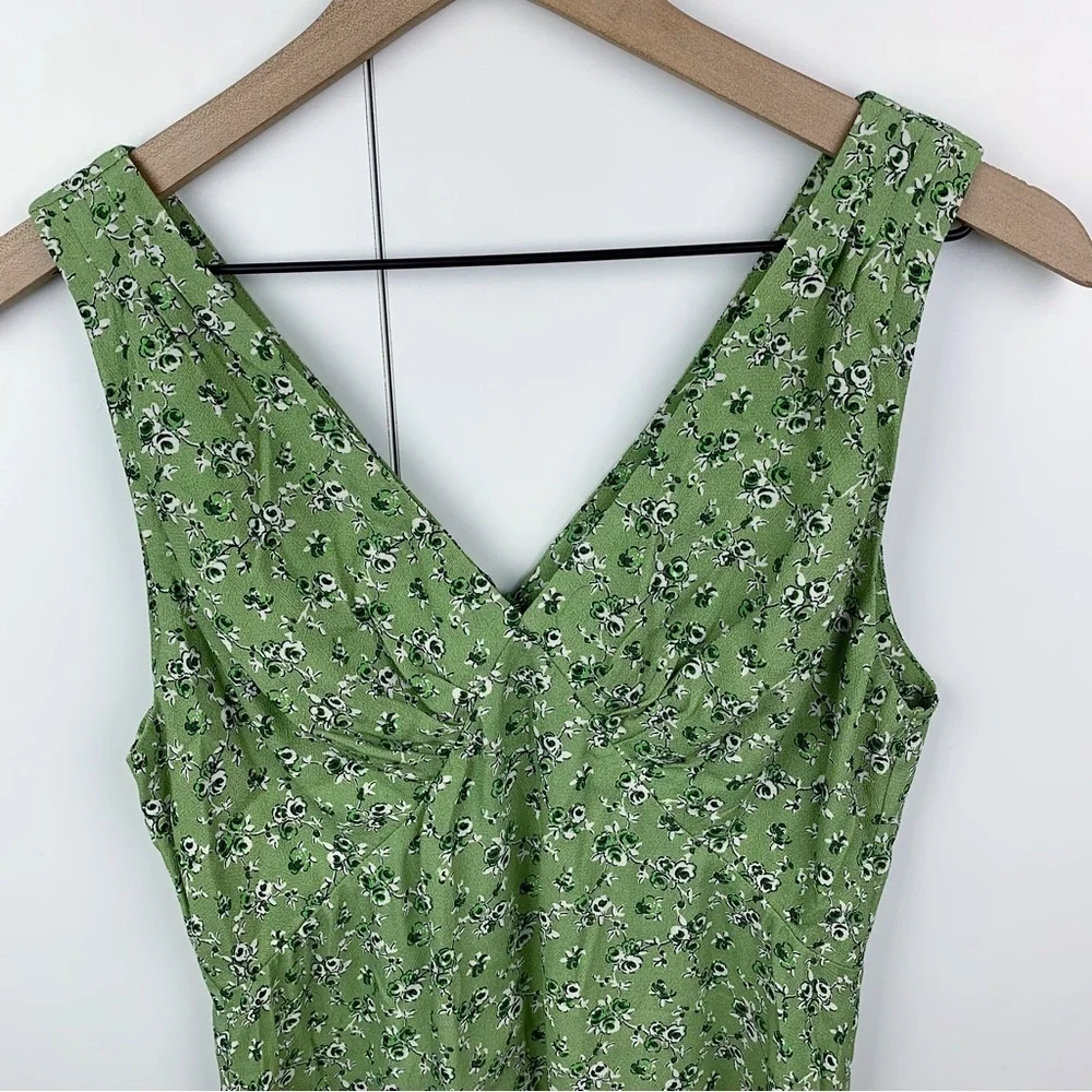 Rouje Paris Silvia Dress Rosita Vert Green Floral Size 36 Coquette - Picture 4 of 9